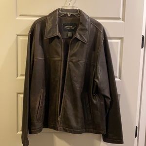 Eddie Bauer distressed Leather Jacket